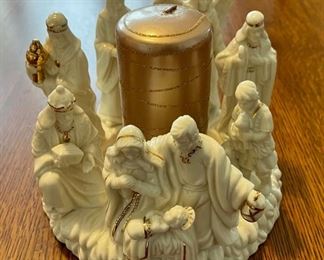 REDUCED!  $6.00 NOW, WAS  $8.00...................Nativity Candle Holder (B810)