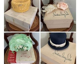 Vintage hats with boxes!
