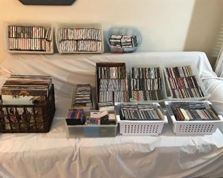 CD's, Cassette Tapes and Vinyl Records