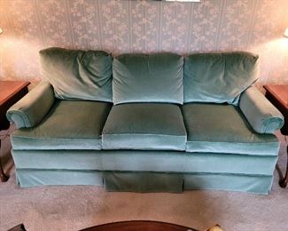 Jade green sofa