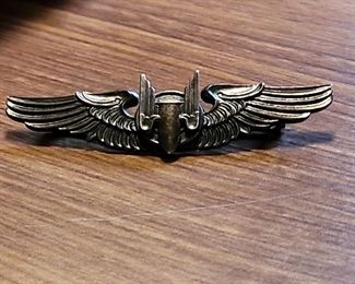 Sterling military pin