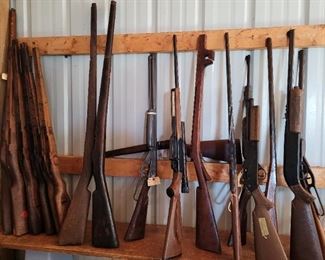 BB guns, wooden guns. 