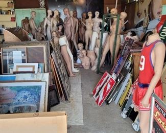 30 plus mannequins,  pictures, ads, signs and more