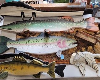 Wooden fish plaques 