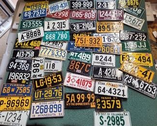 1954 set of bicycle license plates