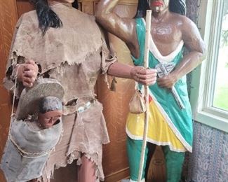 Cigar Indian.  Carved Indian from tribe.. 