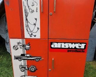 Garage cabinets.  Good shape, nice graphics 