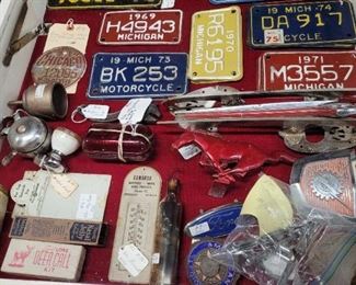 Motor cycle plates . So many smalls 