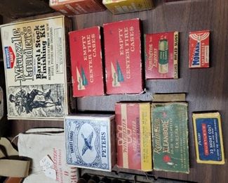 Ammo, early boxes.