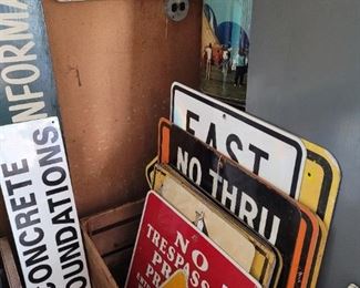 Street signs, regular signs, 