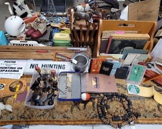 Lots of paper advertising 