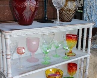 Pretty Colorful Glassware