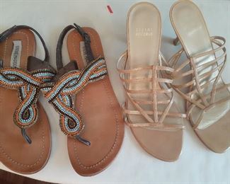 New Price 6.00  2 pair Ladies sandals size 8