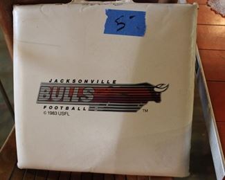 A JACKSONVILLE BULLS STADIUM SEAT FROM 1983 USFL