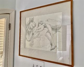 $2350 - Philip Pearlstein (b. 1924) dated '65, signed and numbered 4/65; 21"H x 23 1/4"W 
