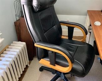 $250 - BackSaver high-back executive office chair; 54"H x 24 1/2"W x 24"D. Height to seat 22" 