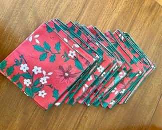 $20 - Set of 10 Holiday napkins 