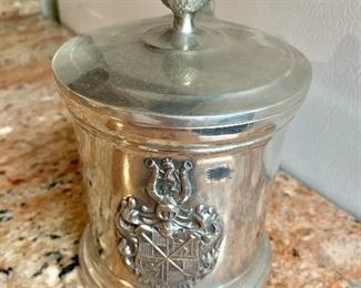 $40 - Pewter beer stein; 6 1/2"H x 5"W including handle 