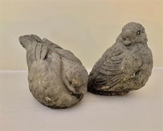 $20 - Gardeners Eden, made in England pair of bird figurines; 3"H x 3 1/4"W x 2 1/2"D 