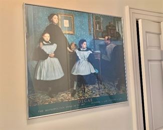 $145 - Degas framed poster; 30"H x 34"W 