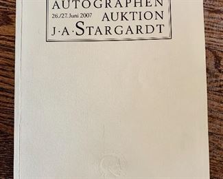 $30 - Auction Catalog/Autographen JA Stargardt; June 27 2007