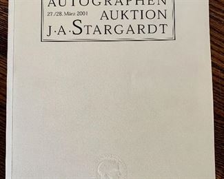$30 - Auction Catalog / Autographed JA Stargardt / March 17 2001