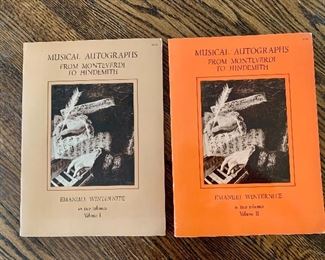 $20 - Musical Autographs in two volumes; 