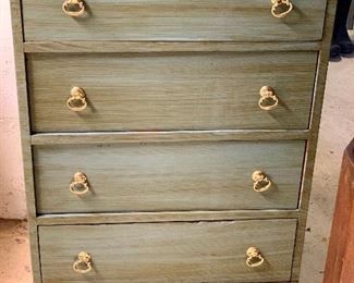 $60 - Vintage painted small 4 drawer chest;  Approx 36"H x 16"W