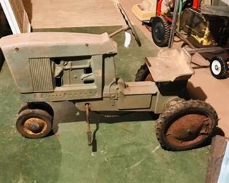 vintage tractor pedal car