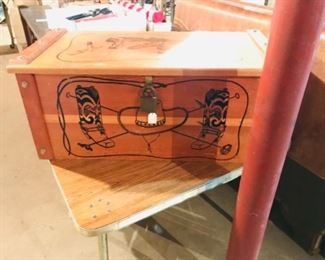 vintage cowboy toy box