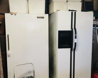 freezer, side by side refrigerator