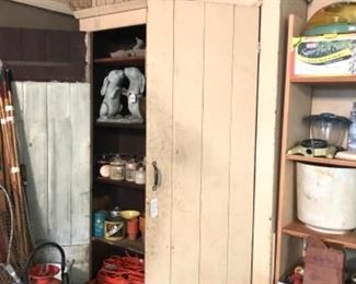 very nice large wooden cabinet