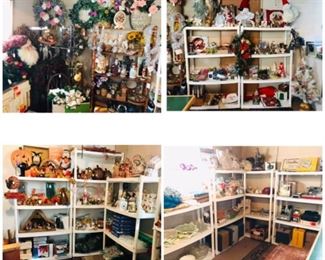 Holiday items, Christmas, Easter, Halloween and fall