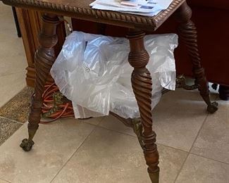 Hand carved End table