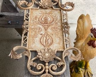 Outdoor iron wall decor