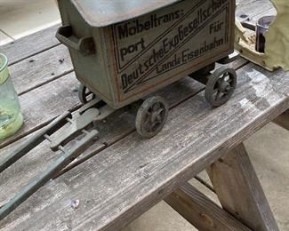 little German wooden wagon