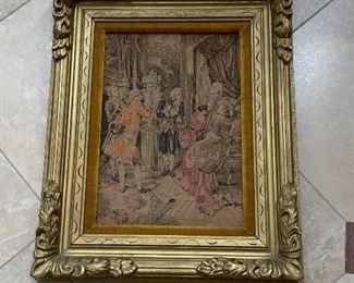 Framed tapestry made in France 