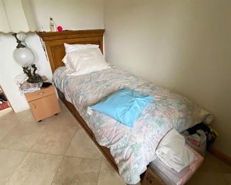 Bed with storage space 