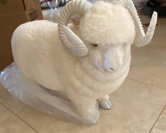 Mohair handmade goat stuffed animal large
