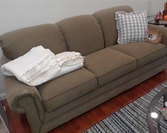 Sleeper sofa with air mattress & pump....