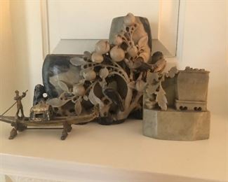 Several pieces of Early Soapstone