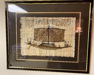 Egyptian Art on Papyrus
