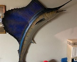 Marlin Wall Mount Decor (Some Damage to Bill)