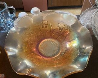 Iris and Herringbone Bowl