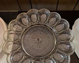 Glass Egg Plate