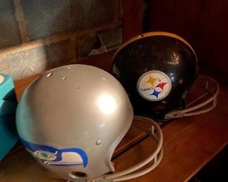 Football Helmets (Seahawks and Steelers)