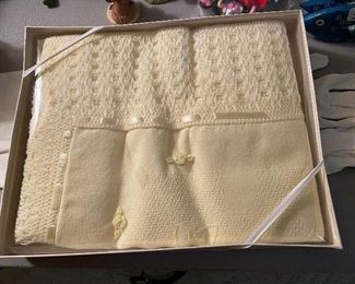 Vintage Baby Blanket in Box