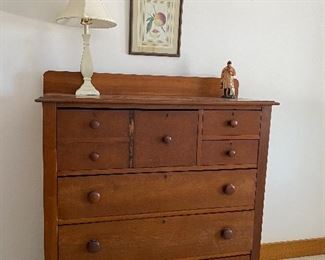Antique cherry hi boy dresser