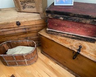 Antique trunks