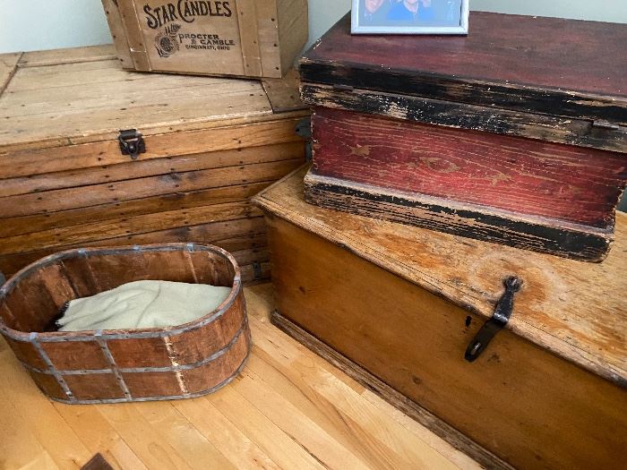 Antique trunks